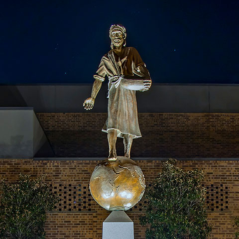 The Sower sculpture at Florence Baptist Temple