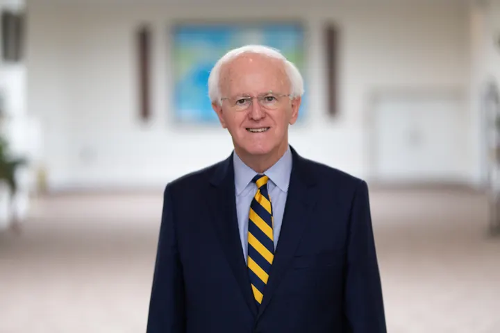 Pastor Bill Monroe standing in the Florence Baptist Temple sanctuary