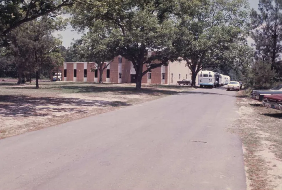 The first permanent Florence Baptist Temple building on South Irby Street